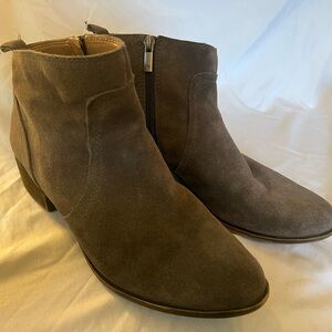 Lucky Brand gray suede booties